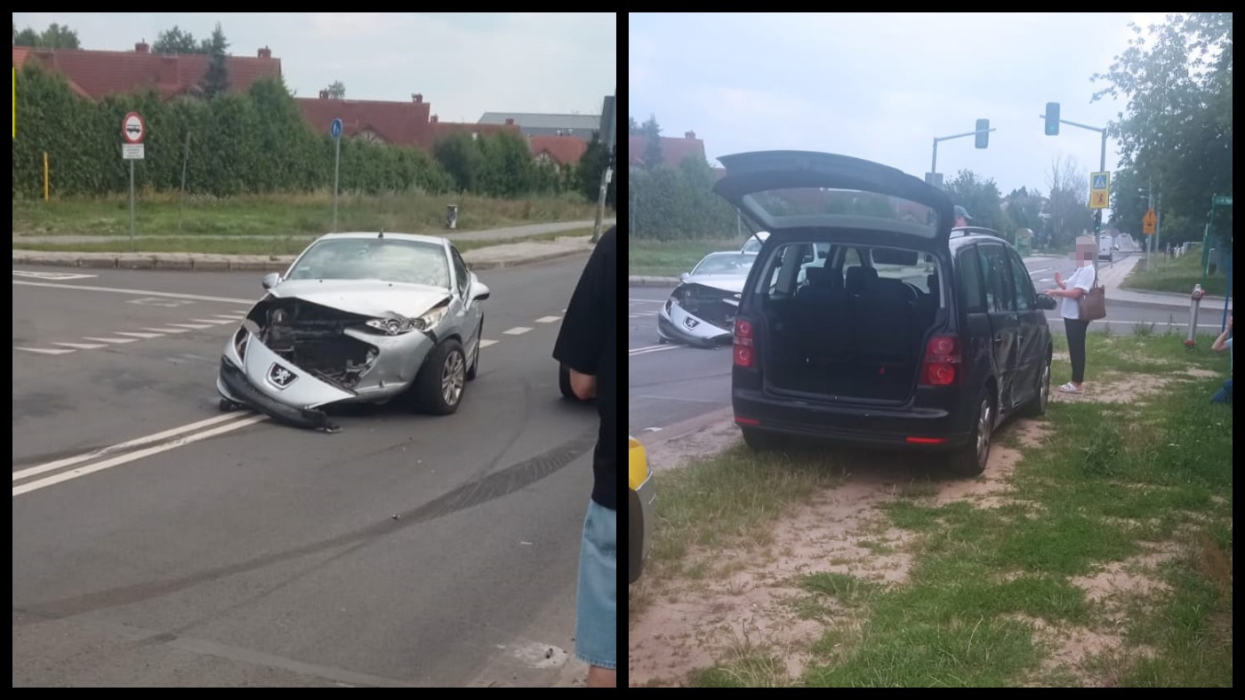 Kolizja Zielona Góra - Wypadek Zielona Góra