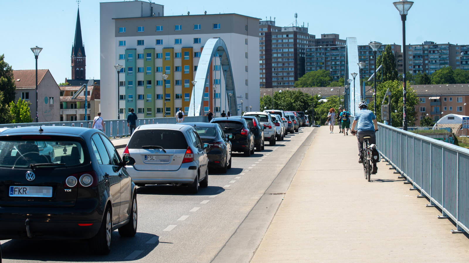Most Słubice–Frankfurt zamknięty - Utrudnienia na granicy Słubice