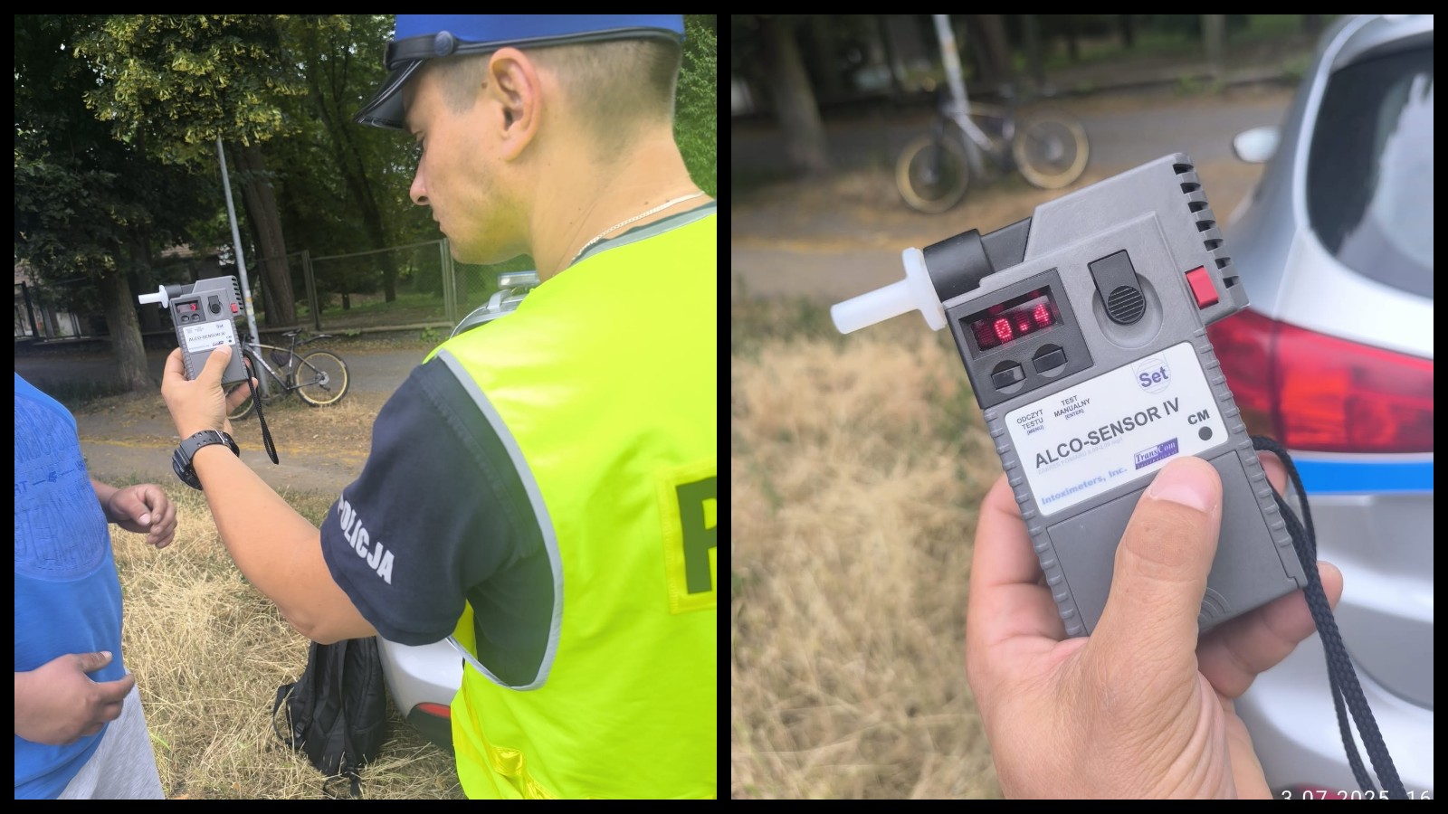 Pijany rowerzysta Zielona Góra - Policja Zielona Góra