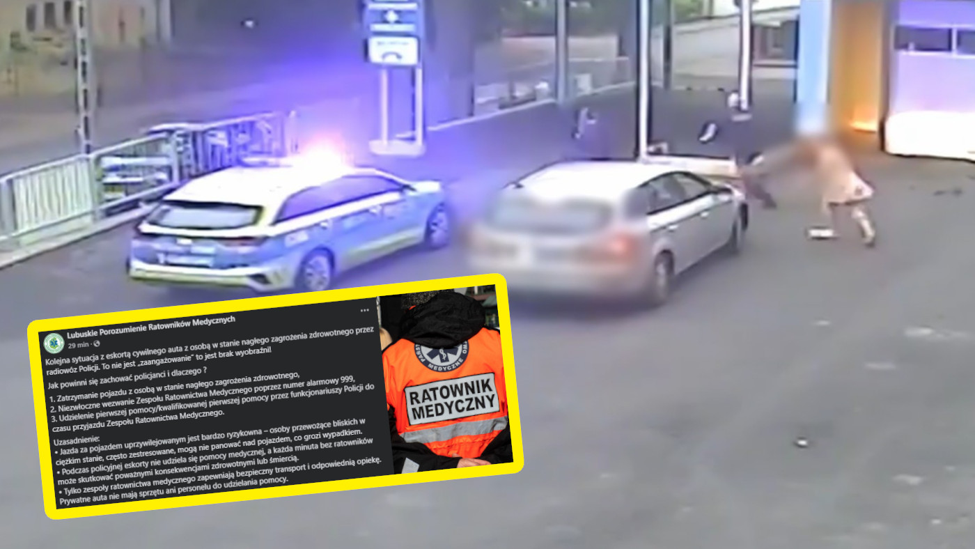 Policyjna eskorta do szpitala - Policja Sulęcin