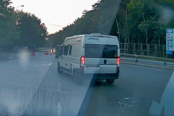 Policyjny pościg przy polsko–niemieckiej granicy. Jest nagranie Pościg na autostradzie A2 - Granica Świecko
