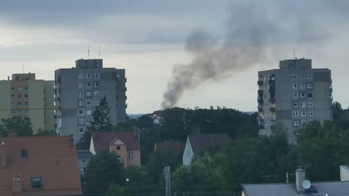 Pożar Zielona Góra - pożar lasu