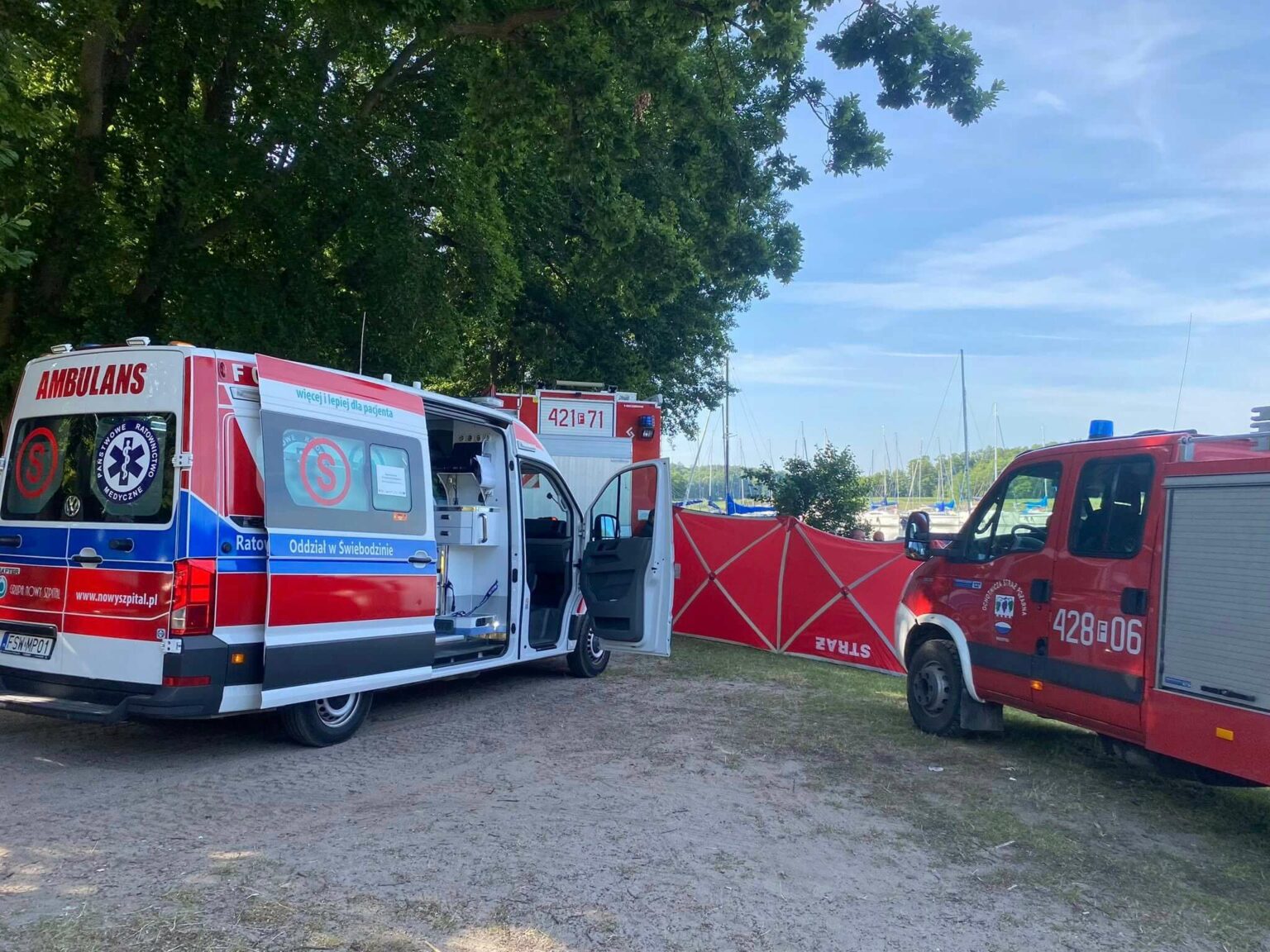 Śmierć nad wodą Jezioro Niesłysz