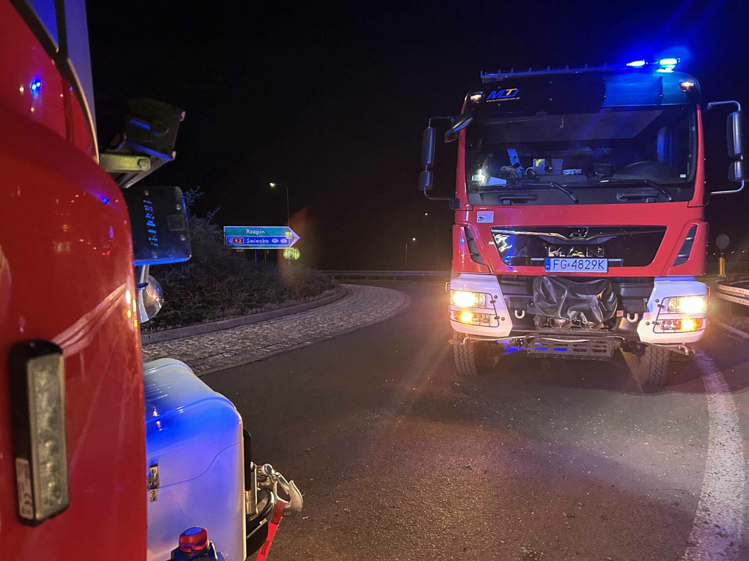 Wypadek na A2 - Wypadek Rzepin