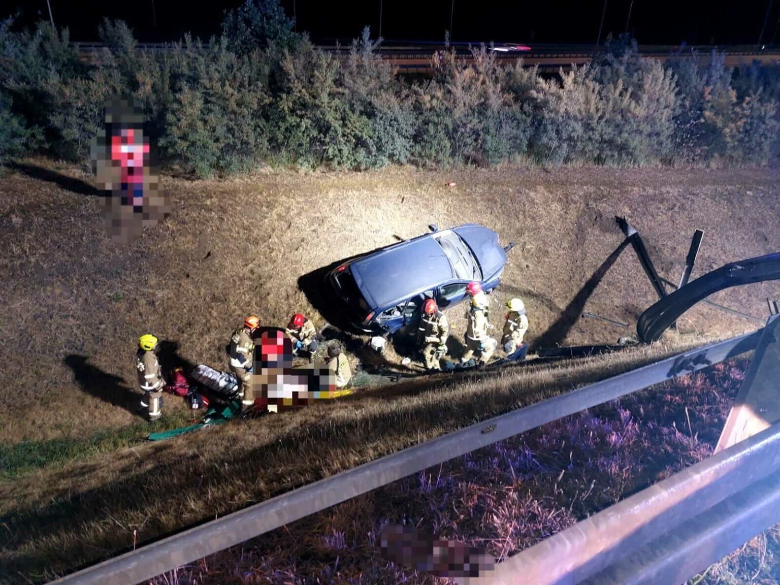 WypadekAutostradaA2Rzepin11.07.25_5 Wypadek na A2 - Wypadek Rzepin