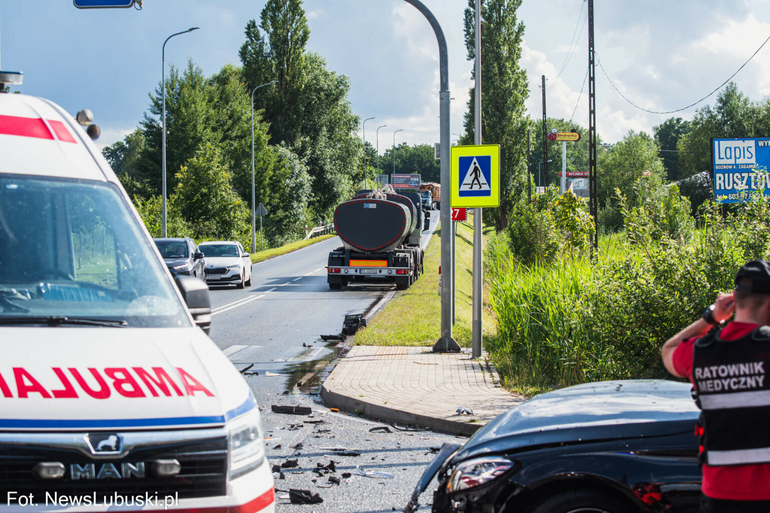 Wypadek na DK27 - Wypadek Nowogr&oacute;d Bobrzański