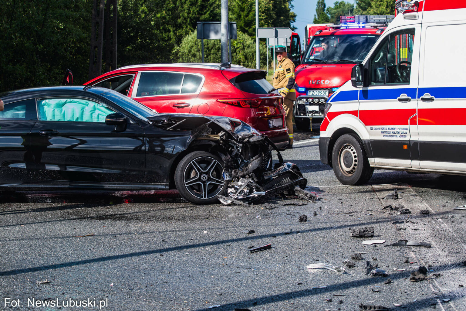 Wypadek na DK27 - Wypadek Nowogr&oacute;d Bobrzański