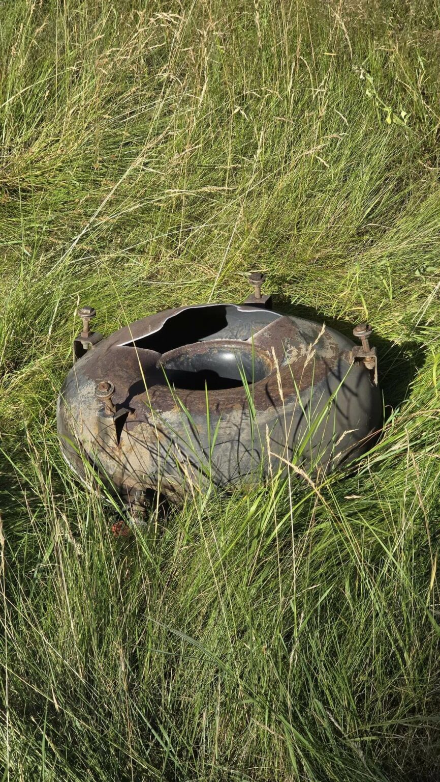 Wypadek na DK32 - Wybuch butli gazowej