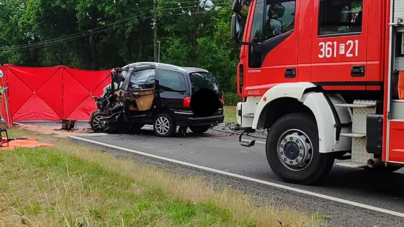 Wypadek na DK32 - Wypadek Pław