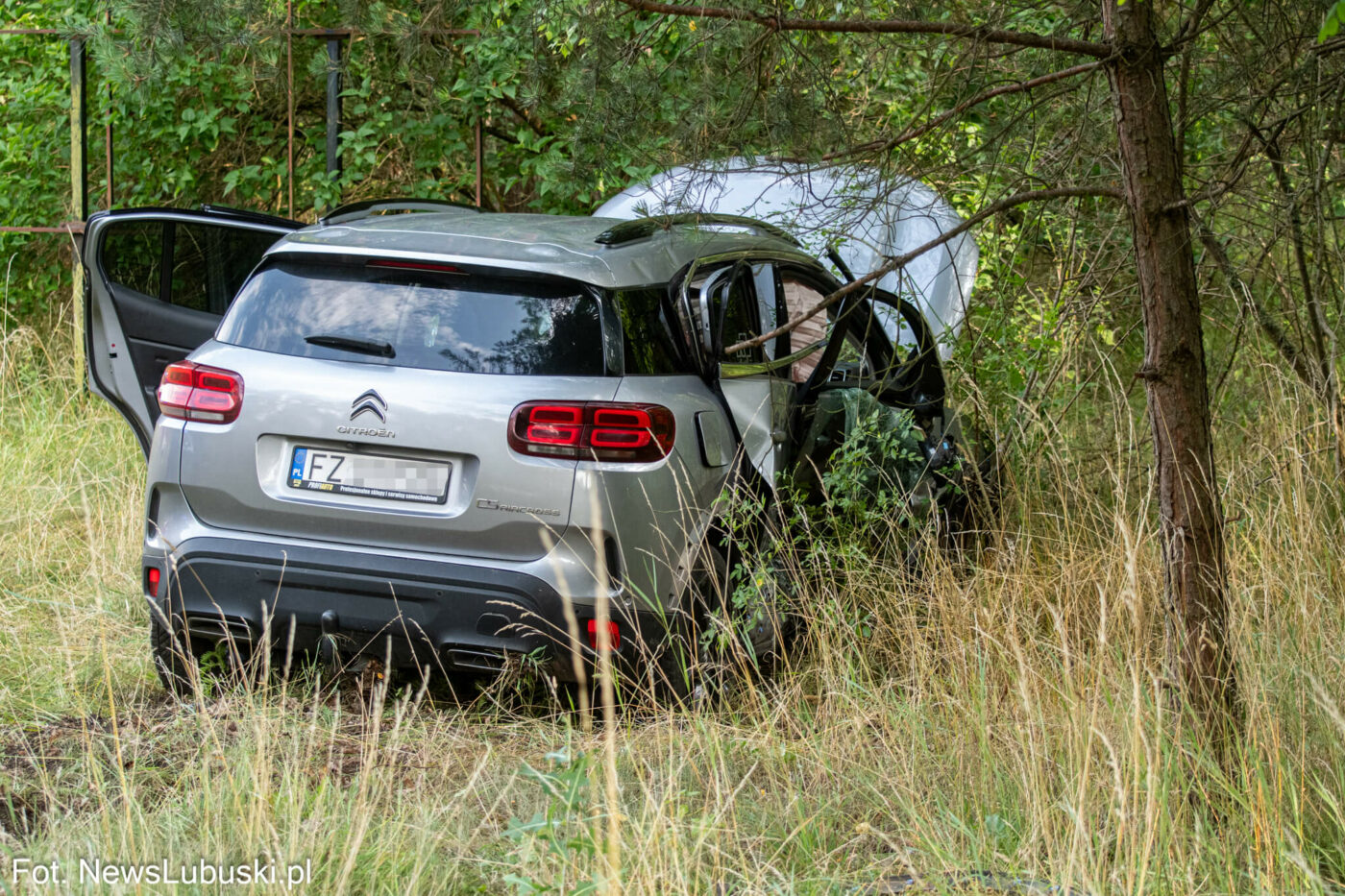 Wypadek na DK32 - Wypadek Zielona Góra