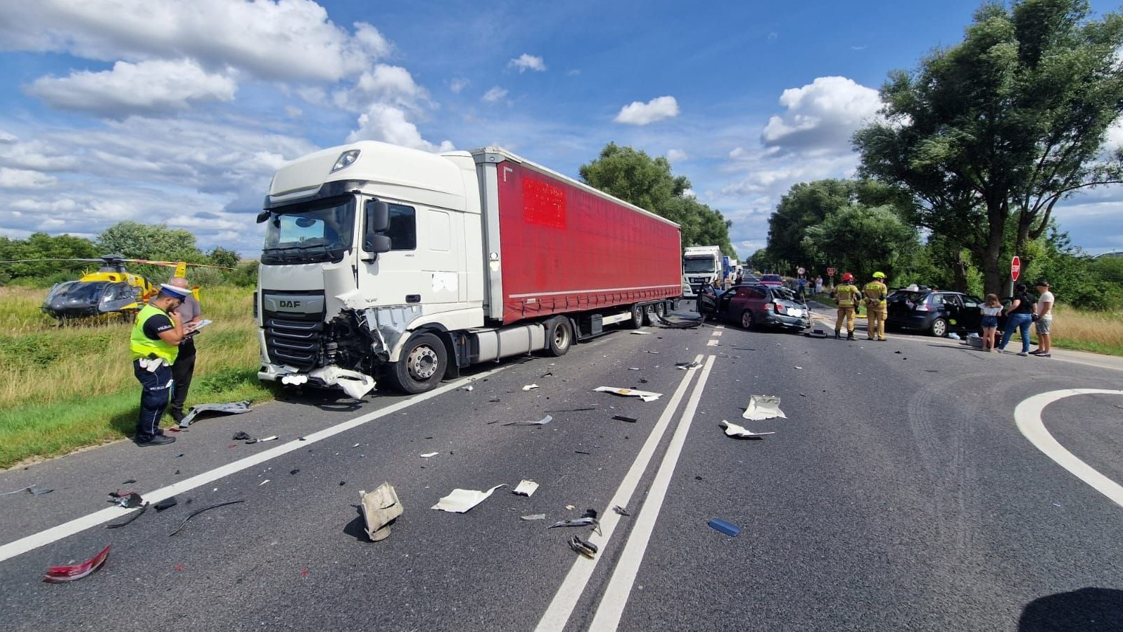 Wypadek Świebodzin - Wypadek na DK92
