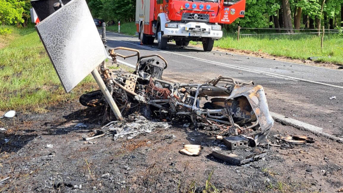 Śmiertelny wypadek na DW158 Stare Polichno
