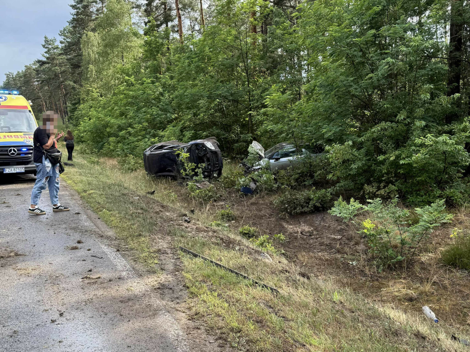 Wypadek Nowogr&oacute;d Bobrzański - Wypadek na DW295