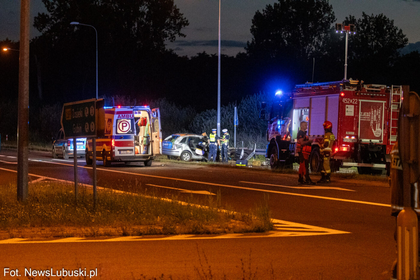 Wypadek Lubsko - Wypadek DW289