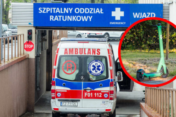 Wypadki na hulajnogach elektrycznych - Szpital Zielona Góra