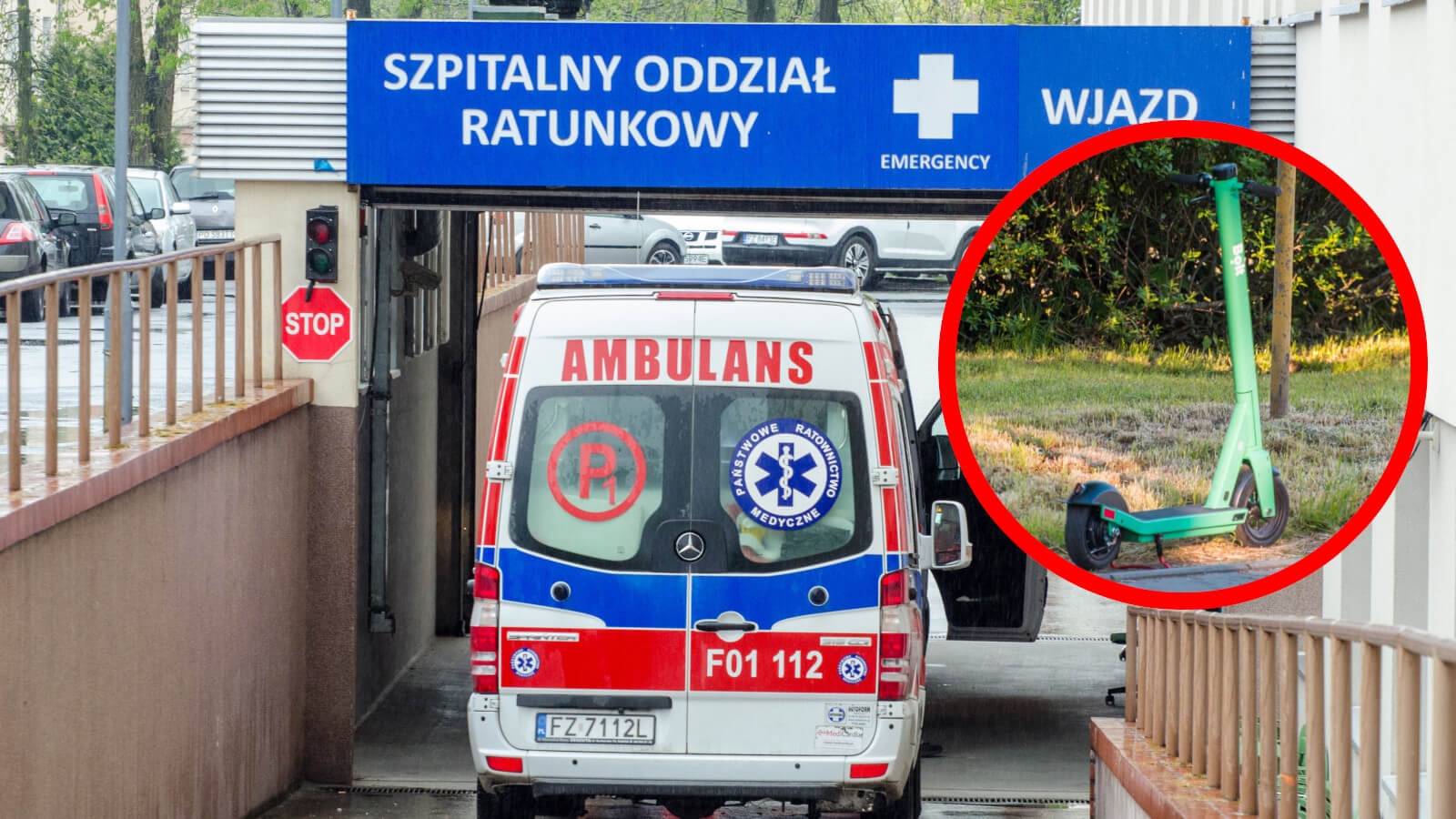 Wypadki na hulajnogach elektrycznych - Szpital Zielona Góra
