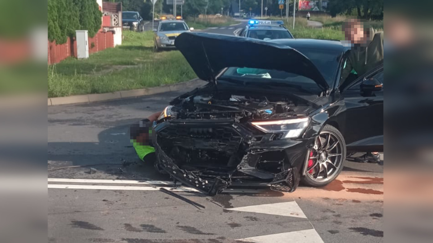 Kolizja Zielona Góra - Wypadek Zielona Góra