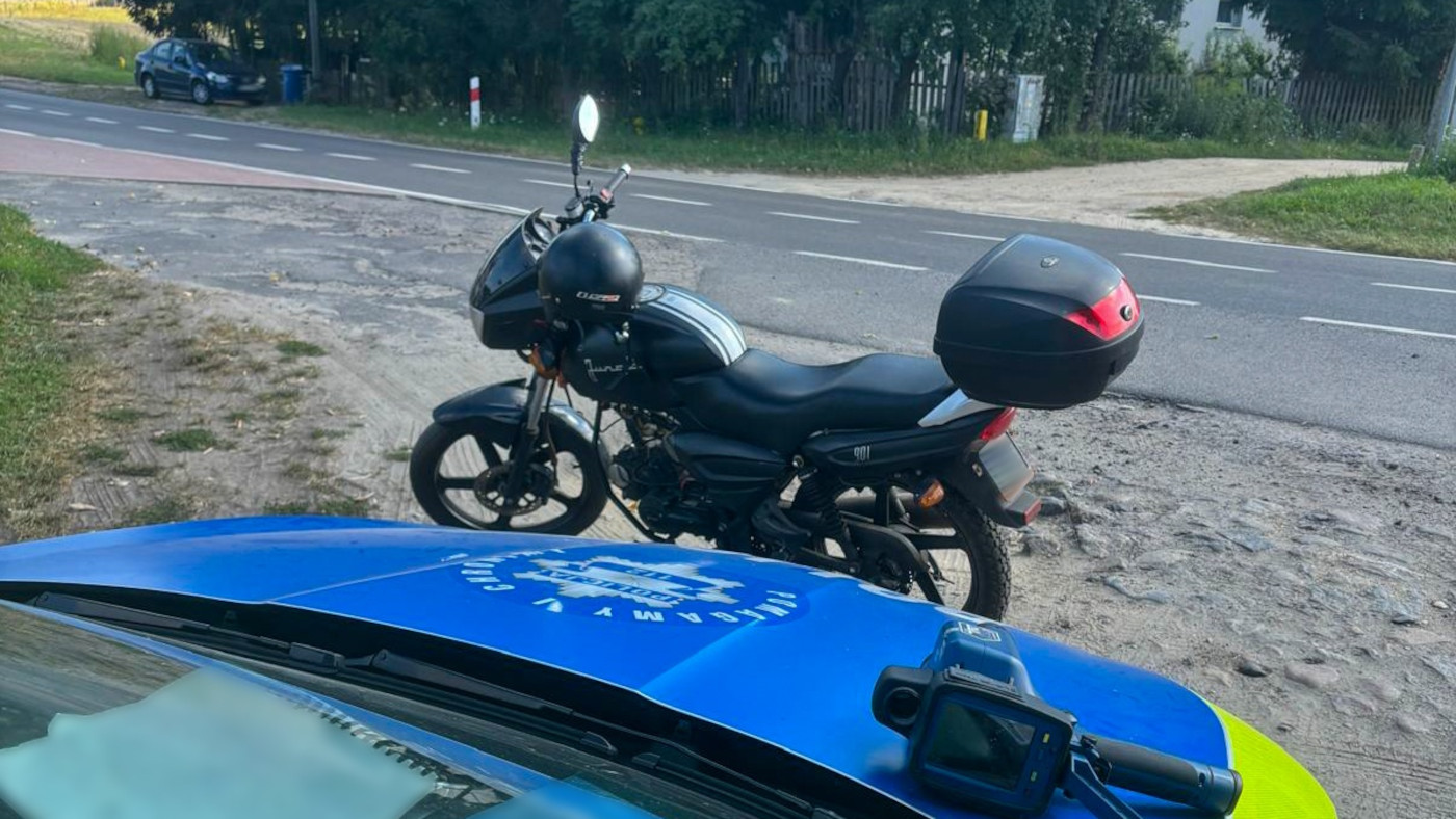 Pijany motorowerzysta - Policja Sulęcin