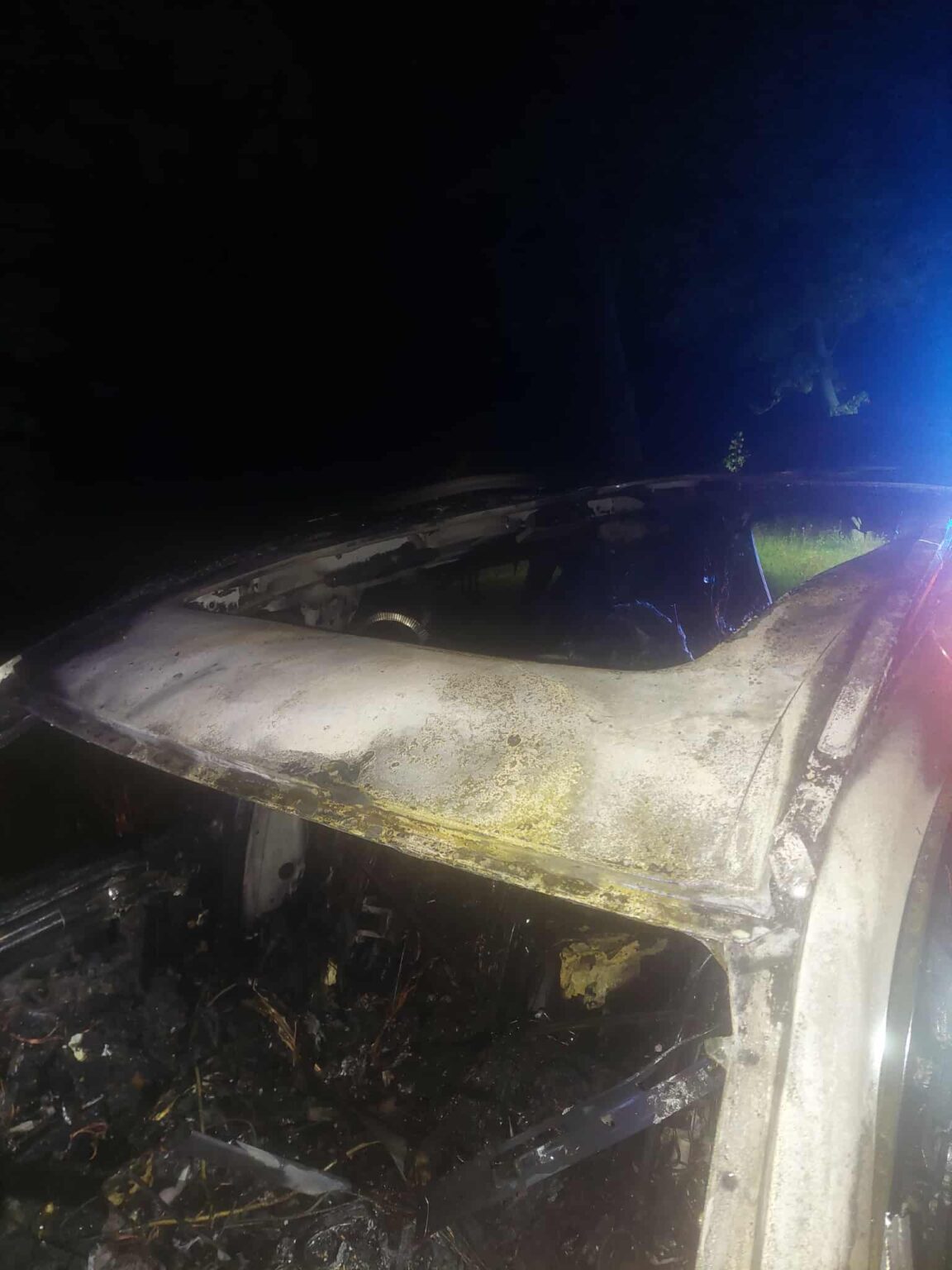 Pożar BMW - Pożar Sulech&oacute;w