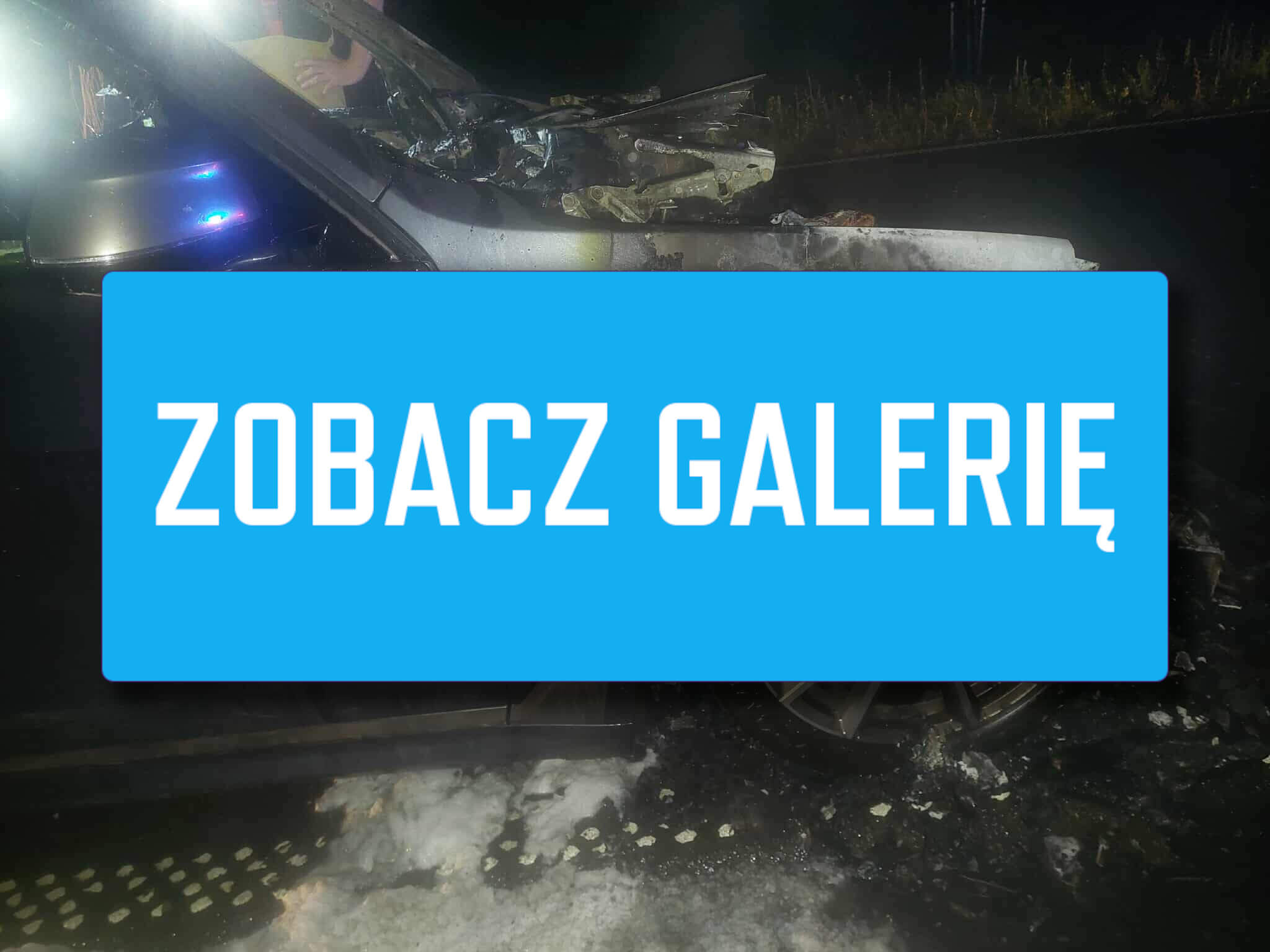 Pożar BMW - Pożar Sulechów