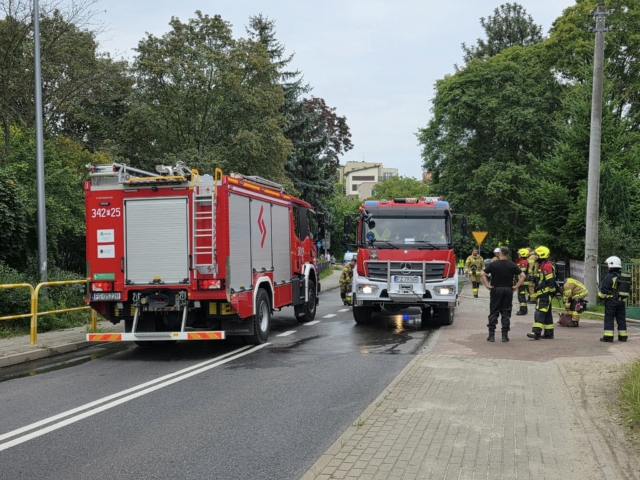 Pożar Zielona Góra - SP14 Zielona Góra