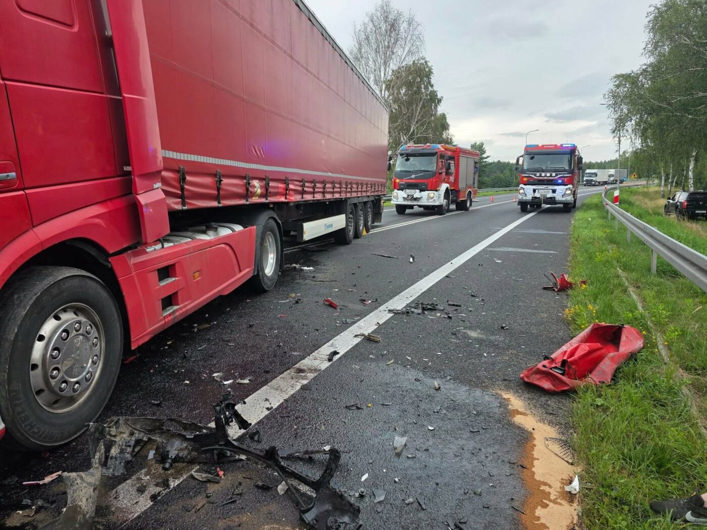 Wypadek na DK92 - Wypadek Brójce