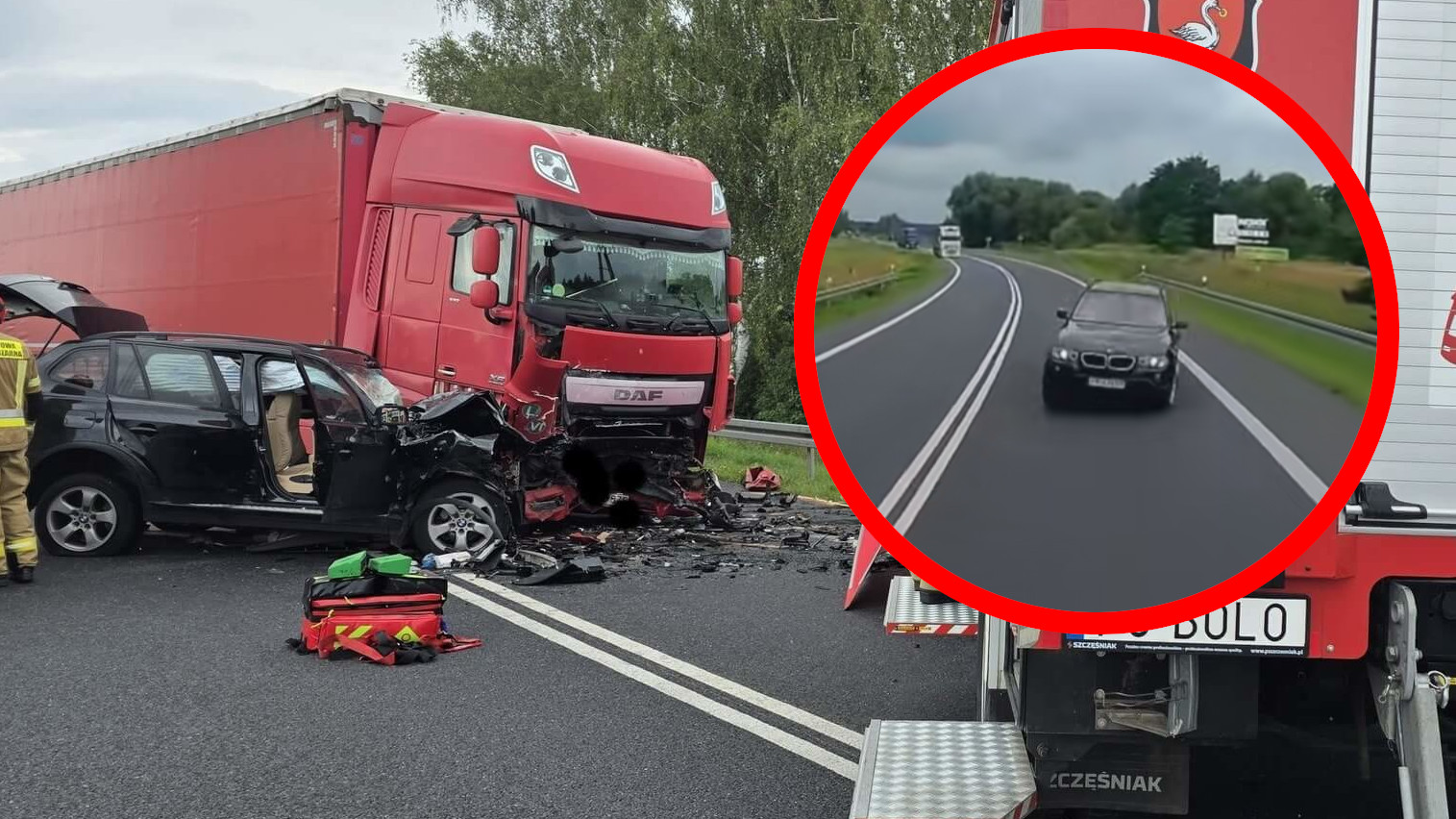 Wypadek DK92 - Wypadek Brójce