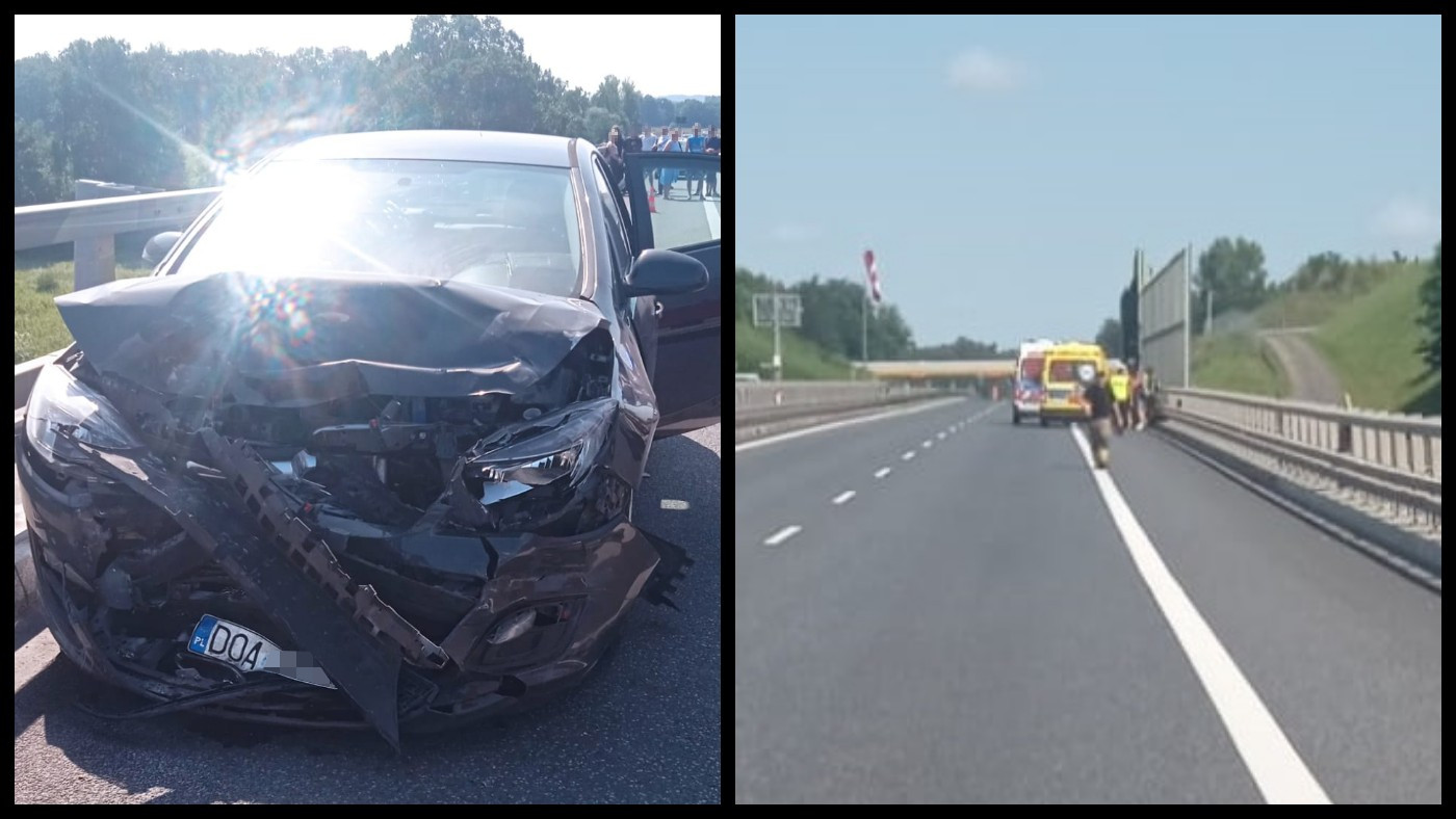 Wypadek na S3 - Wypadek Zielona Góra Sulechów