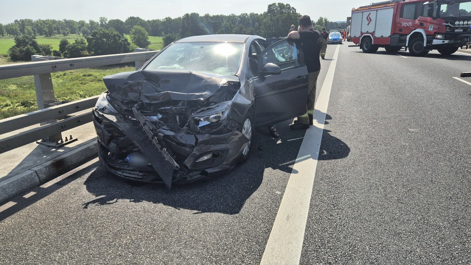 Wypadek na S3 - Wypadek Zielona G&oacute;ra Sulech&oacute;w