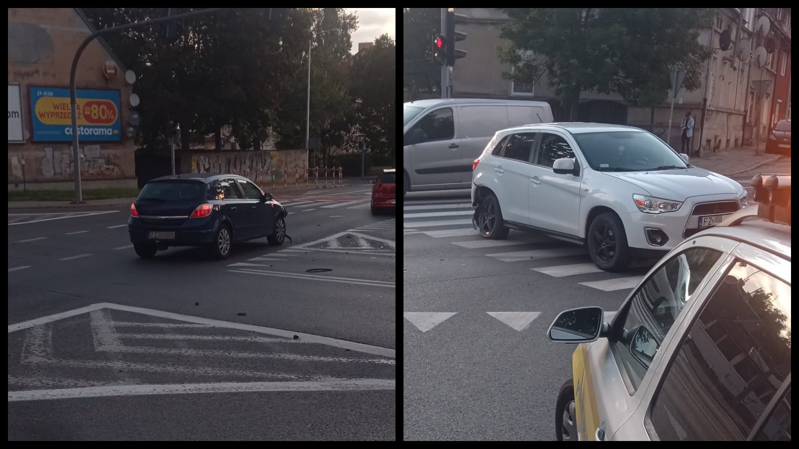 Wypadek Zielona Góra - Kolizja Zielona Góra