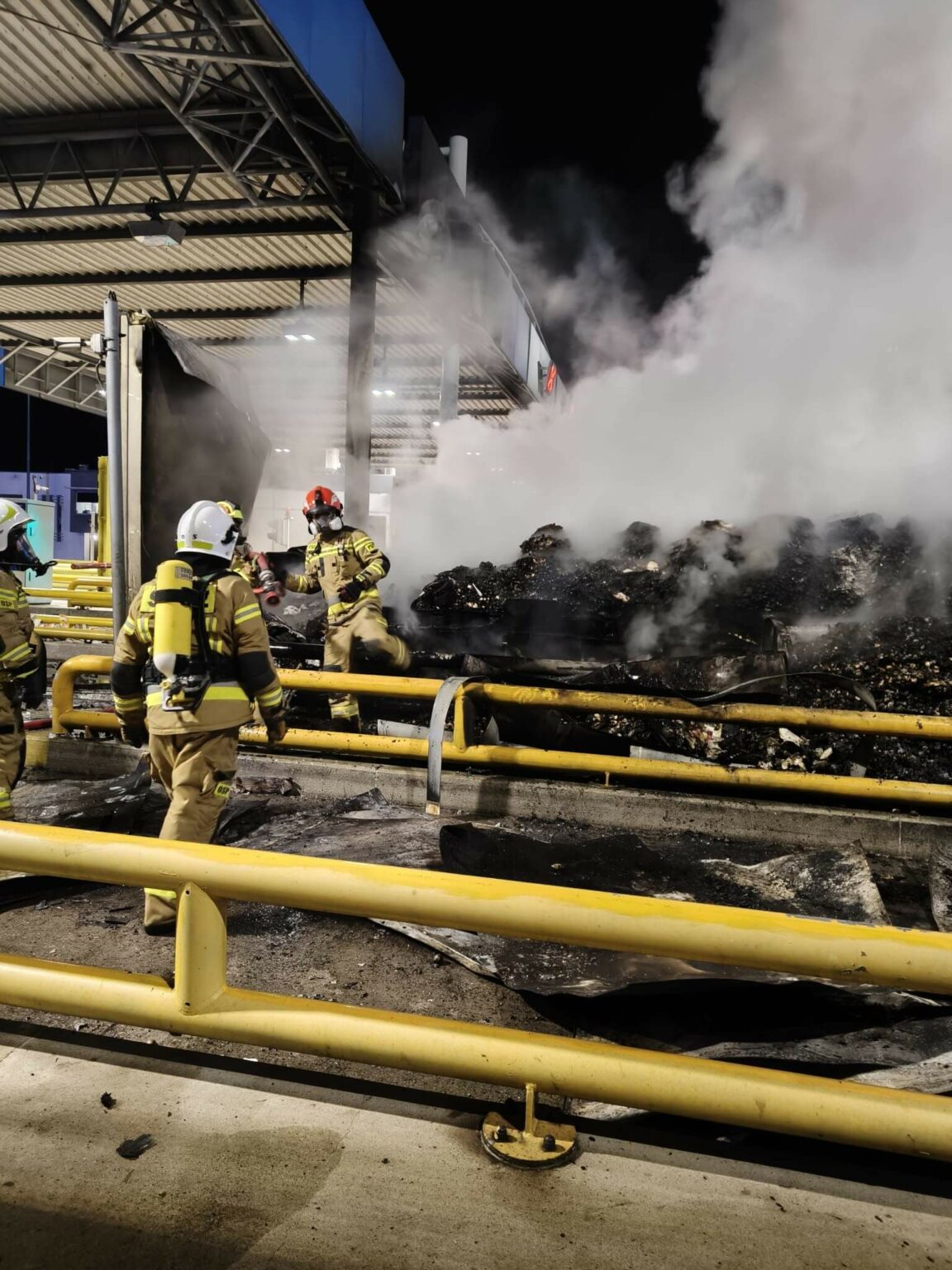 Wypadek na A2 - Wypadek A2 tir pożar