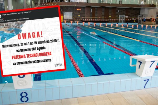 Basen CRS Zielona Góra – Zamknięcie basenu