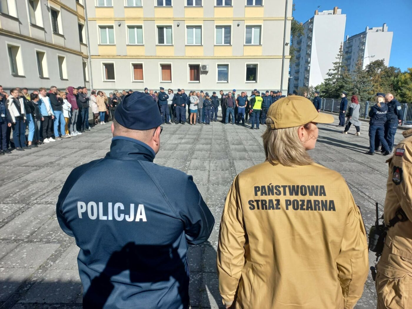 Akcja straży pożarnej Zielona Góra - komenda Policja Zielona Góra