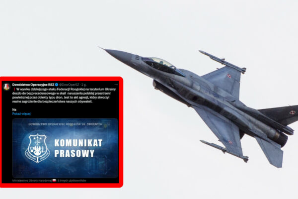 Rosyjskie drony nad Polską. Wojsko poderwało myśliwce i zestrzeliło obiekty Drony nad Polską - Polska przestrzeń powietrzna naruszenie
