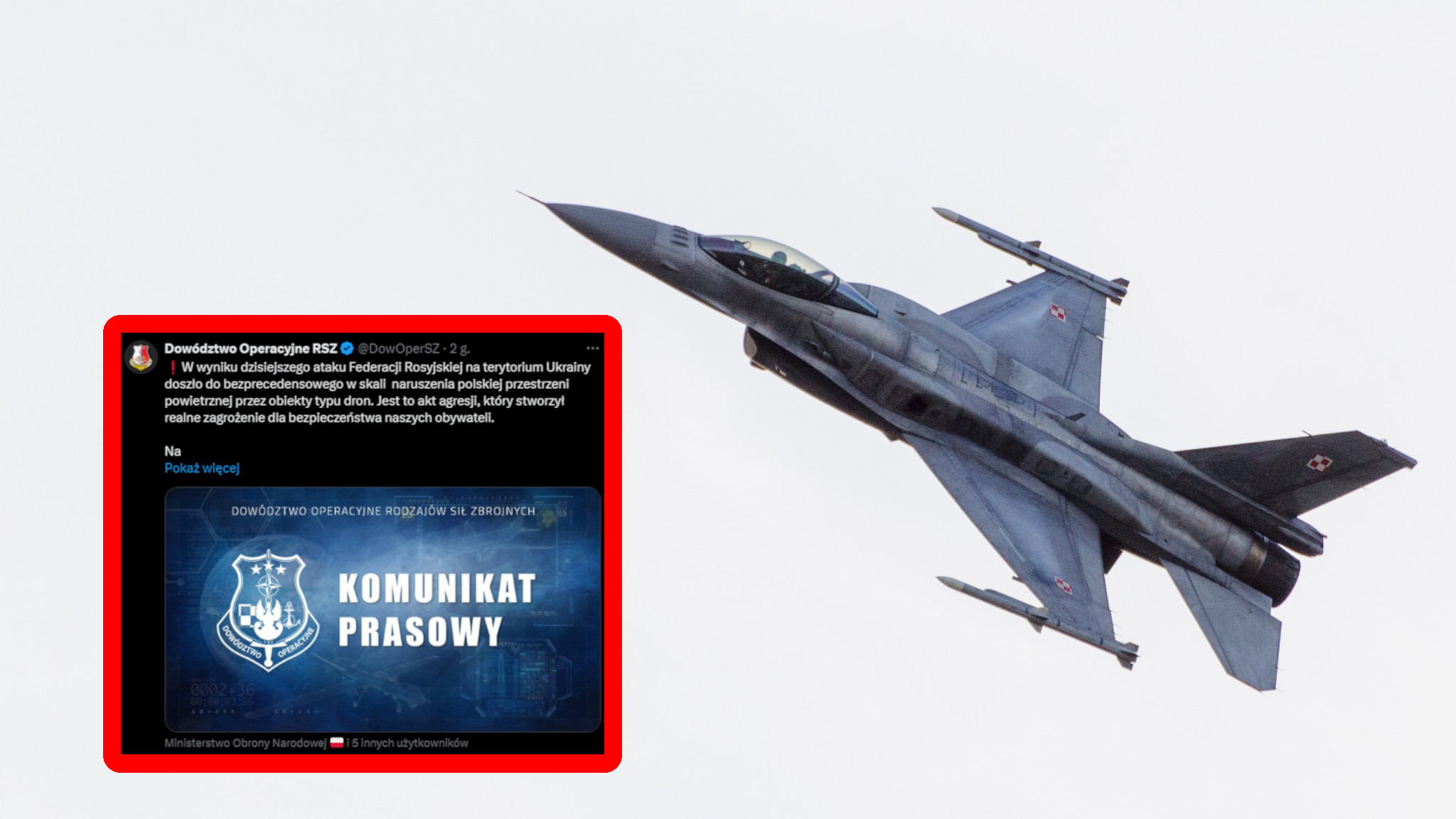 Drony nad Polską - Polska przestrzeń powietrzna naruszenie