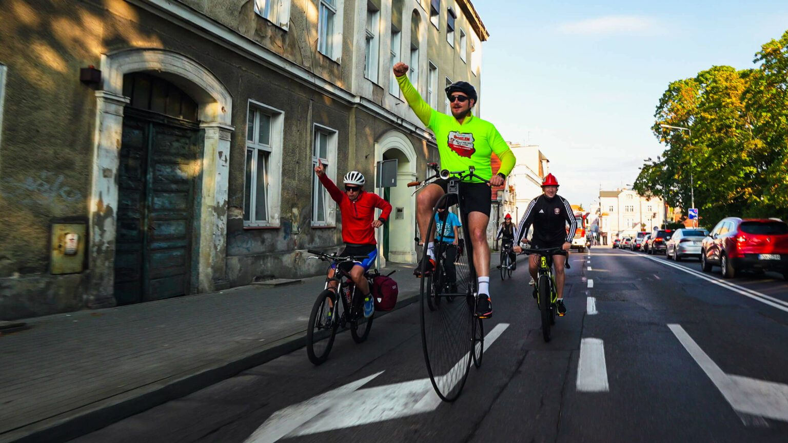 Łukasz Jęcz Strażak z Zielonej G&oacute;ry - Bicyklem dookoła Polski dla Emilka Jęcz
