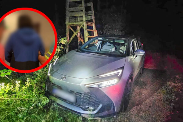 Pościg przy granicy z Niemcami za kierowcą Toyoty. 51-latek zatrzymany Pościg przy granicy z Niemcami Toyota CHR