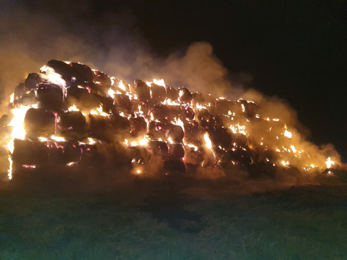 Pożar Klenica - straż pożarna Sulechów