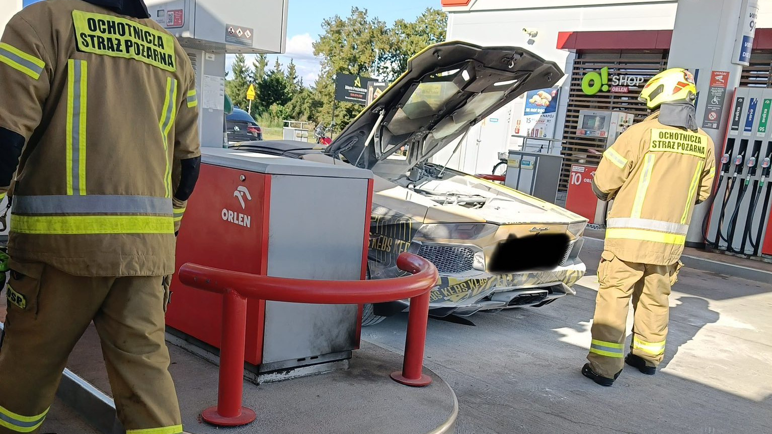 Pożar Lamborghini - Pożar Kargowa