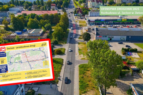 Remont Zacisze Zielona Góra - Utrudnienia drogowe Zielona Góra