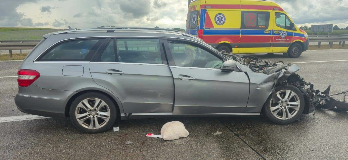 Wypadek na A2 Rogoziniec – A2 zablokowana