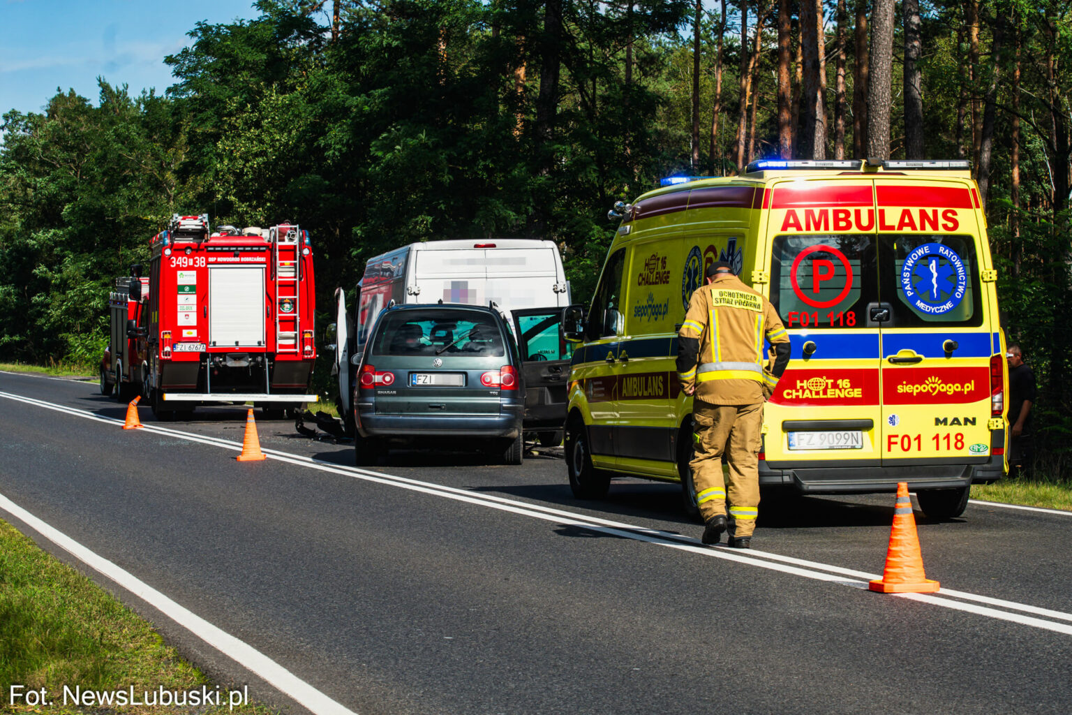 Wypadek na DK27 - Wypadek Nowogr&oacute;d Bobrzański