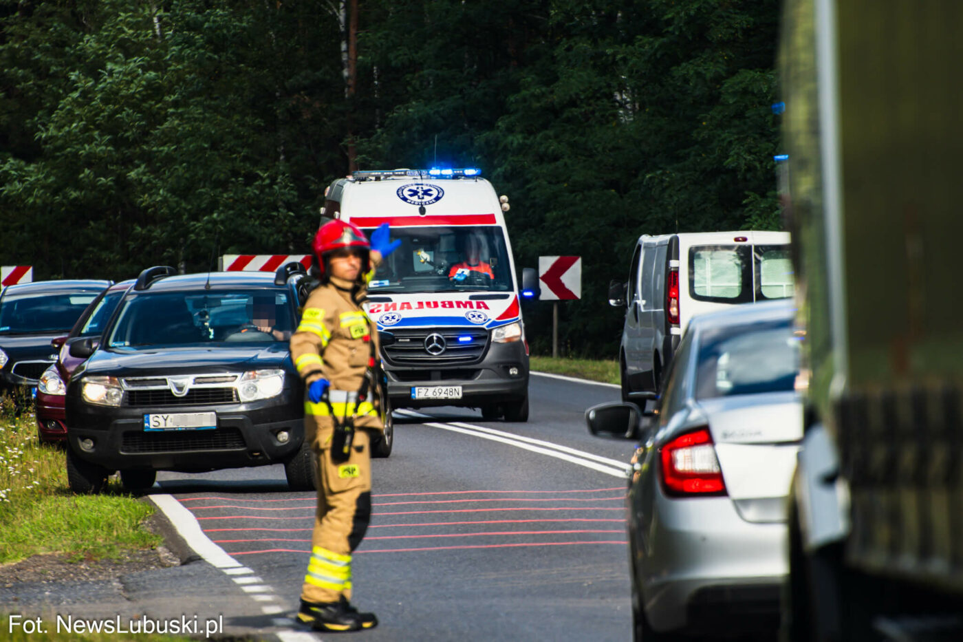 Wypadek na DK27 - Wypadek Nowogród Bobrzański