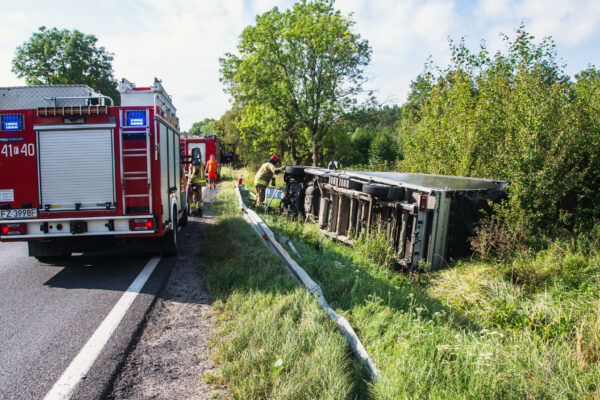 Zderzenie na DK27 - Wypadek Zielona Góra