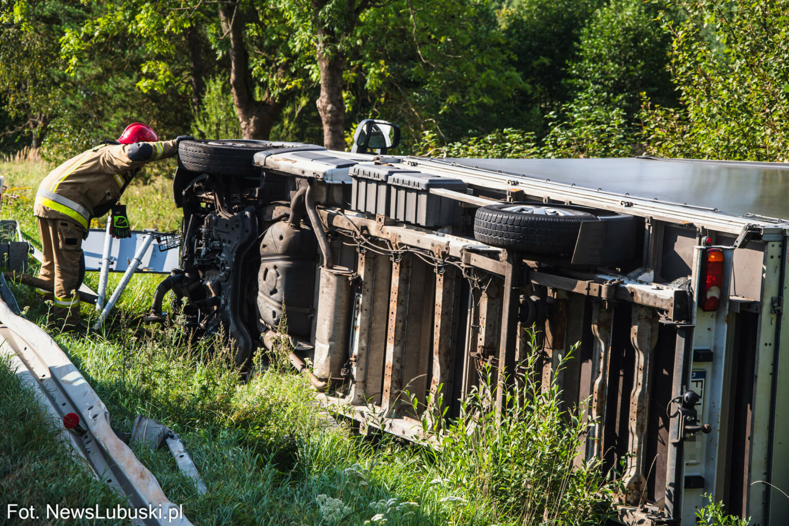 Zderzenie na DK27 - Wypadek Zielona G&oacute;ra