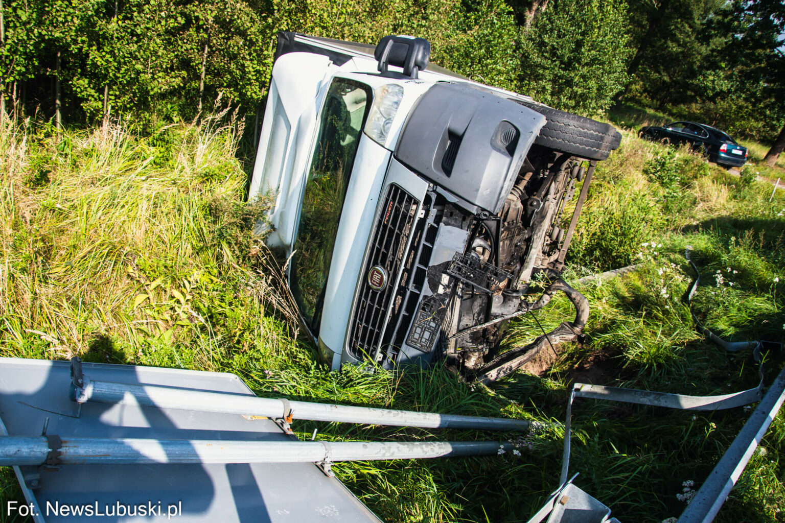 Zderzenie na DK27 - Wypadek Zielona G&oacute;ra