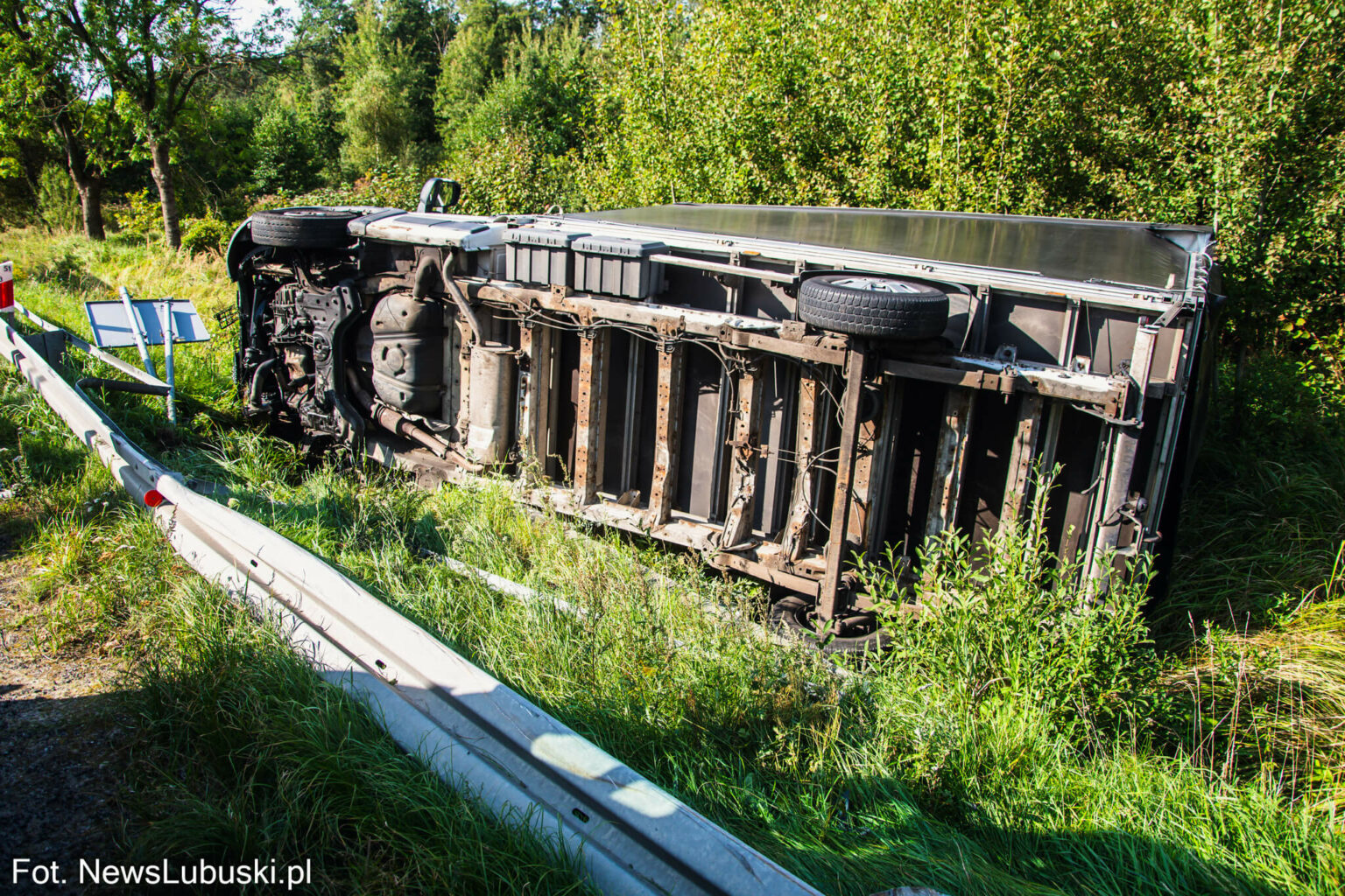 Zderzenie na DK27 - Wypadek Zielona G&oacute;ra