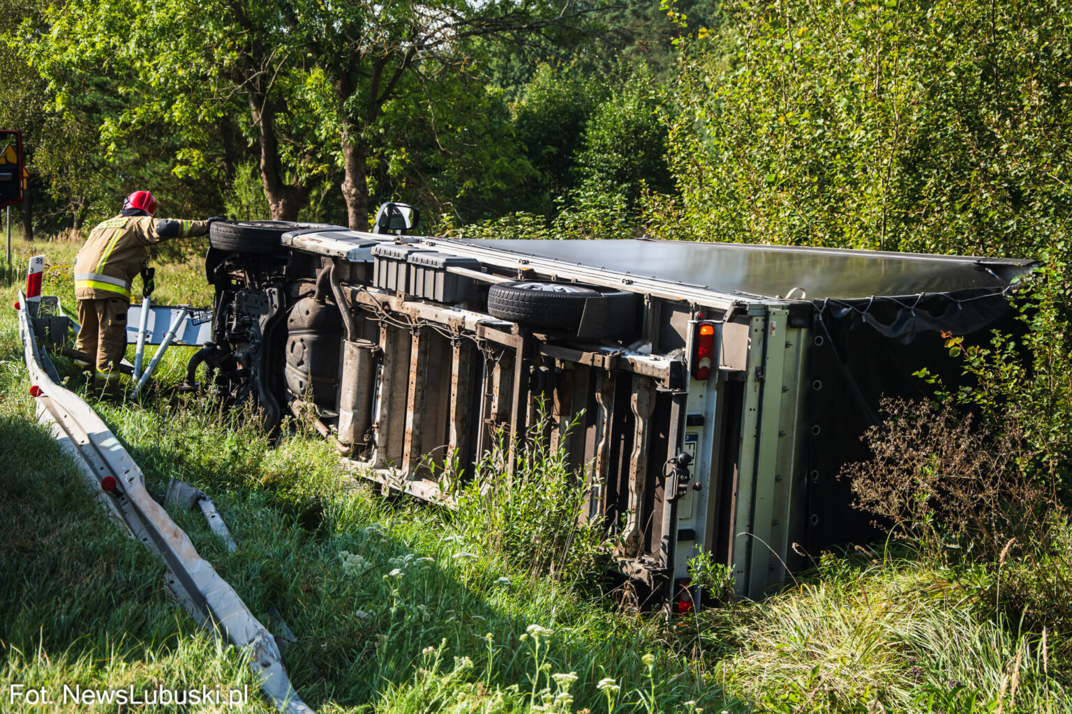 Zderzenie na DK27 - Wypadek Zielona G&oacute;ra