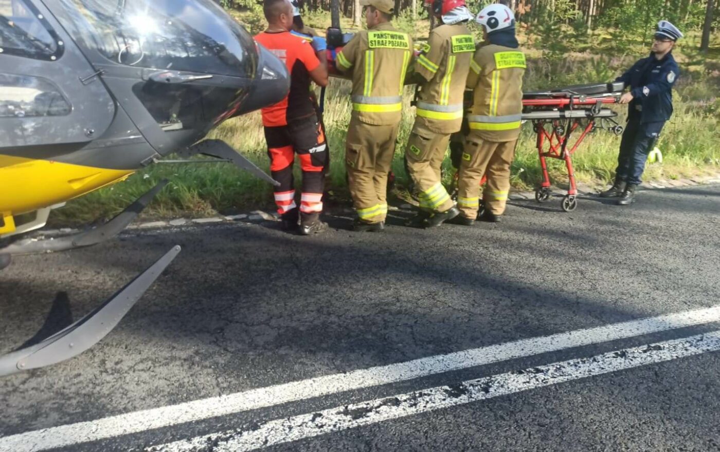 Wypadek Nowogród Bobrzański - Wypadek na DW295
