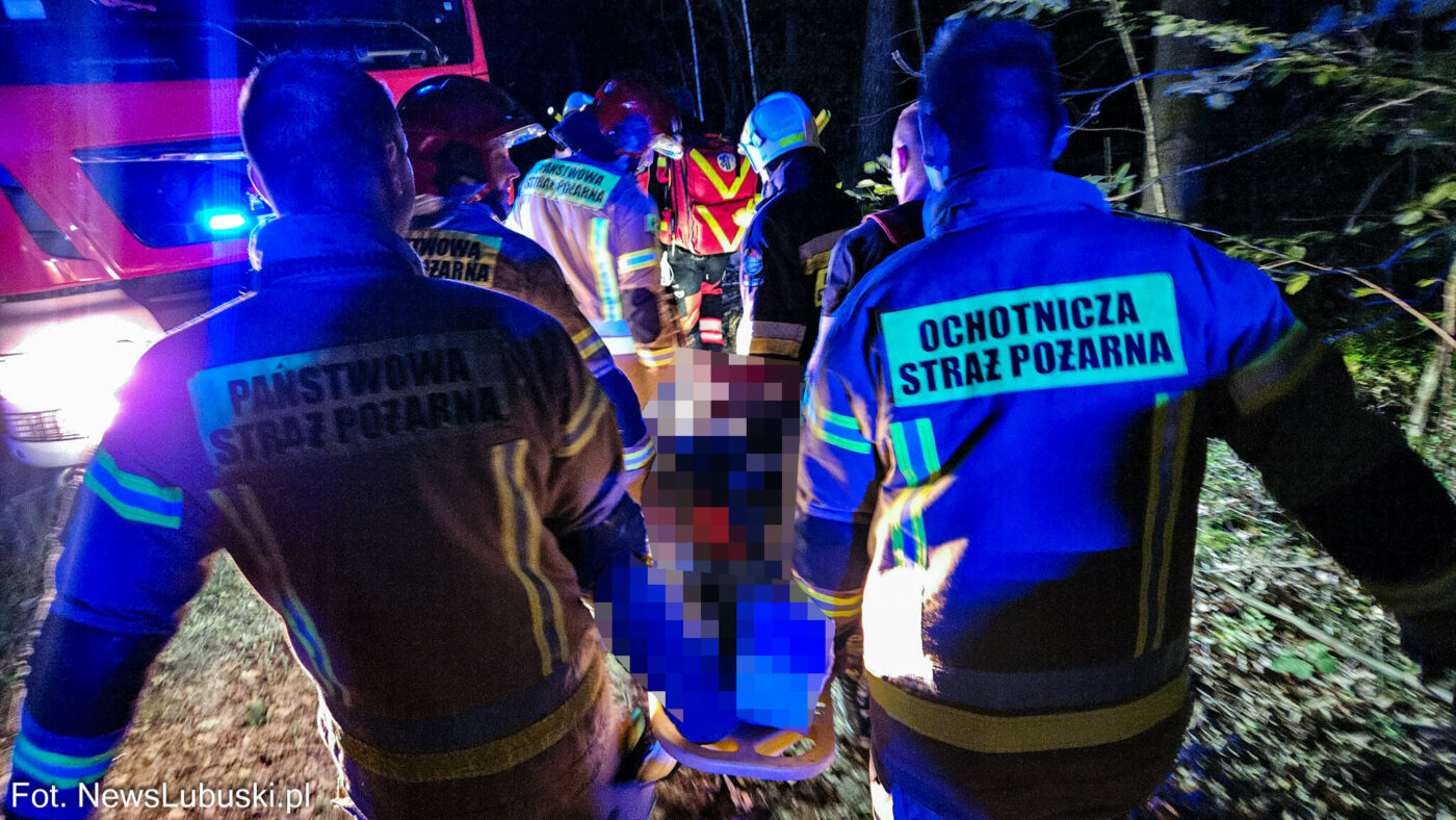 Wypadek Klępina - Wypadek Zielona Góra. Mężczyzna przygnieciony przyczepą
